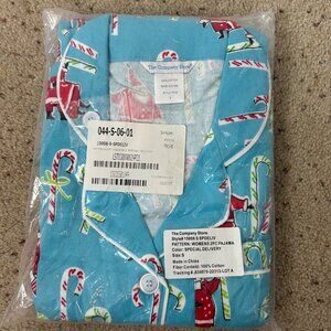 NEW The Company Store Christmas Holiday Flannel Pajama Set Size Small Women's
